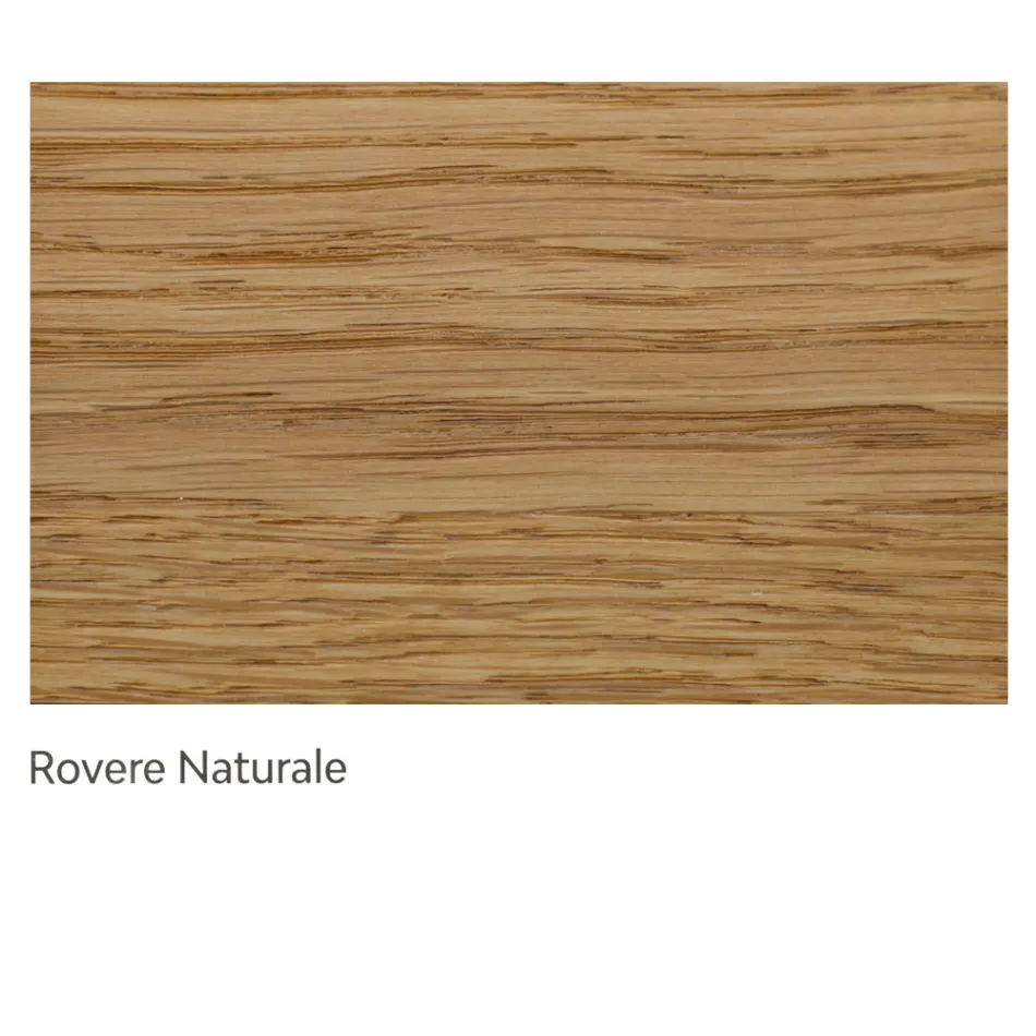 Mesa interna com tampo e pernas de carvalho fabricado na Itália - Geolier Viadurini