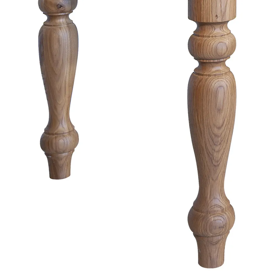 Mesa interna com tampo e pernas de carvalho fabricado na Itália - Geolier Viadurini