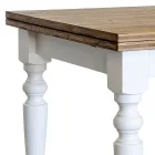 Mesa de estar extensível em abeto nórdico fabricado na Itália - Benidorm Viadurini