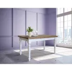Mesa de estar extensível em abeto nórdico fabricado na Itália - Benidorm Viadurini