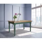 Mesa de estar extensível em abeto nórdico fabricado na Itália - Benidorm Viadurini