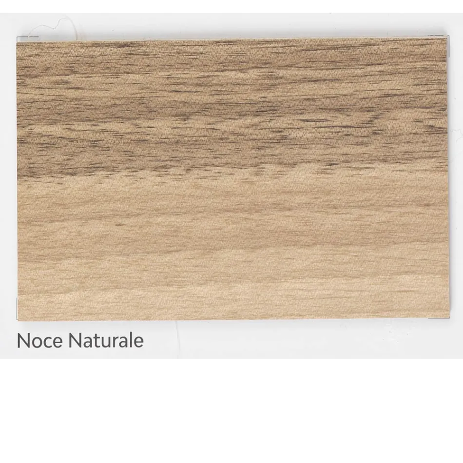 Mesa de estar em nogueira com nó sólida real feita na Itália - Boromir Viadurini