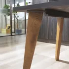 Mesa Living em Carvalho Massellato Disponível em Várias Bordas Made in Italy - Treebeard Viadurini