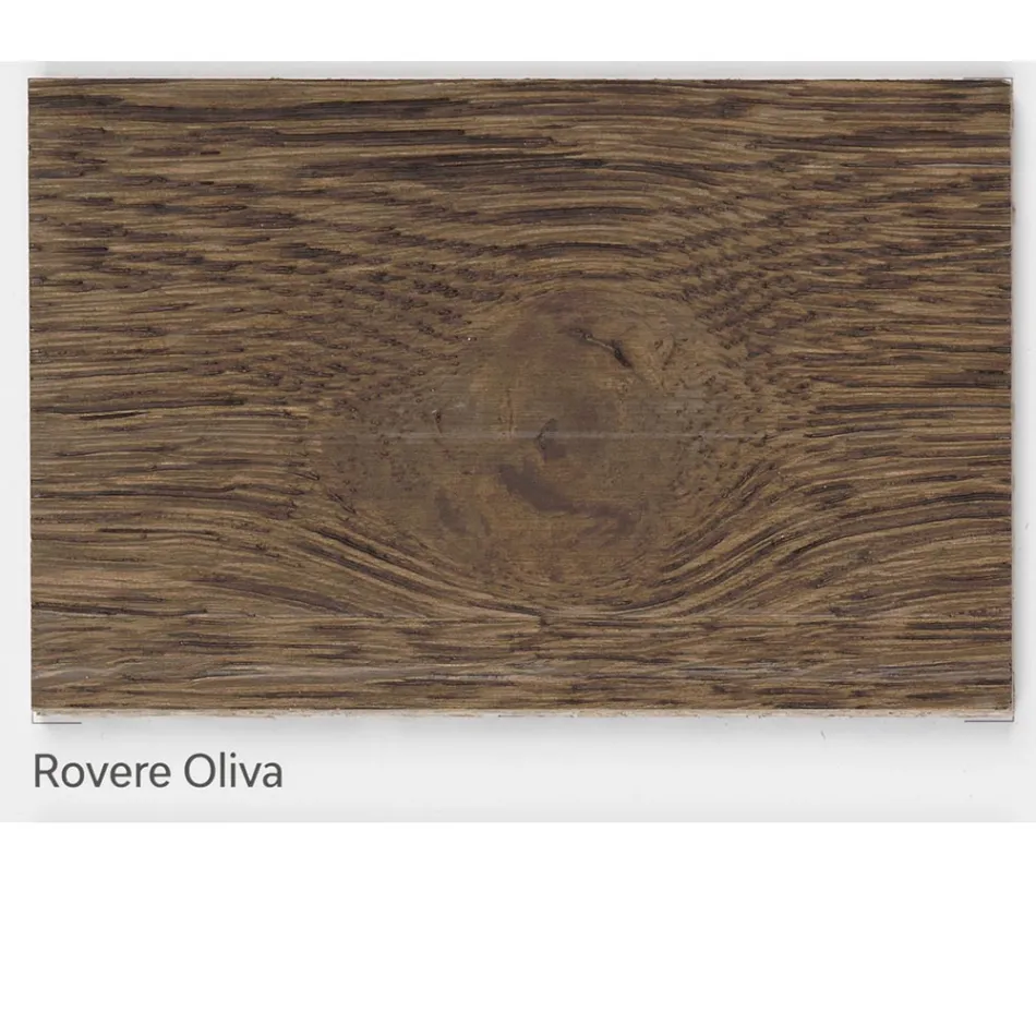 Mesa Living em Carvalho Massellato Disponível em Várias Bordas Made in Italy - Treebeard Viadurini