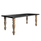 Mesa Living Totalmente Feita em Carvalho Made in Italy - Geolier Viadurini