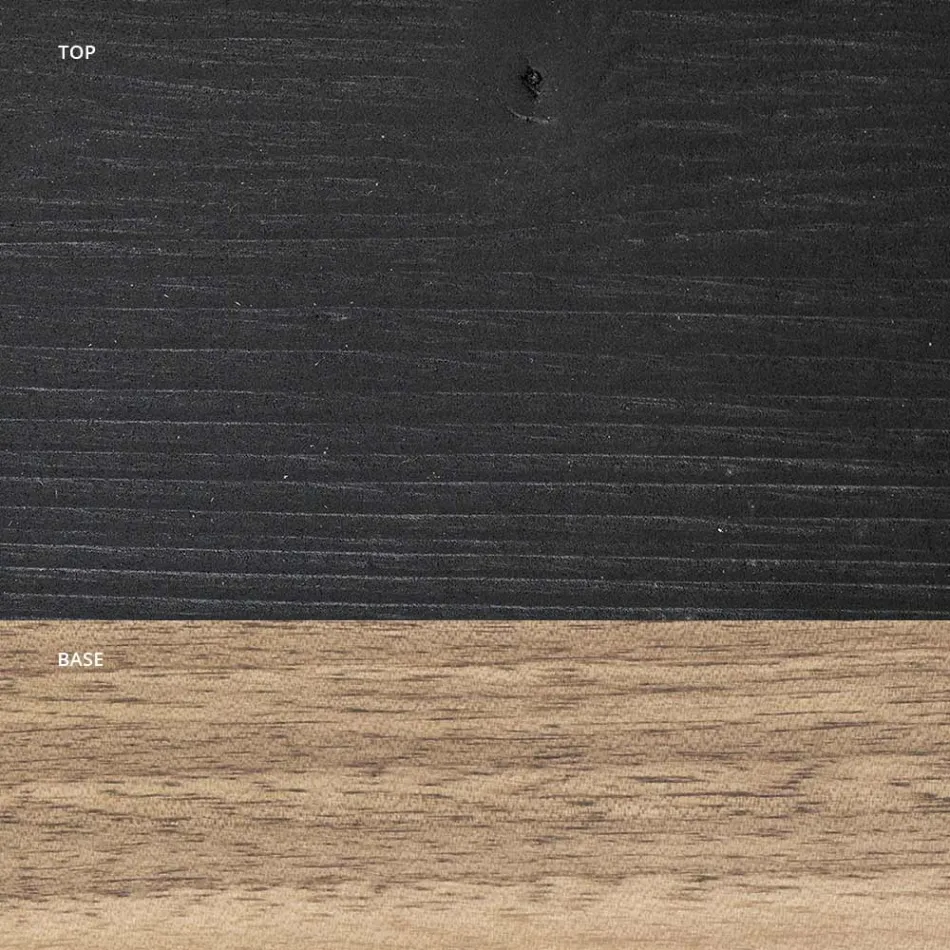 Mesa Living Totalmente Feita em Carvalho Made in Italy - Geolier Viadurini