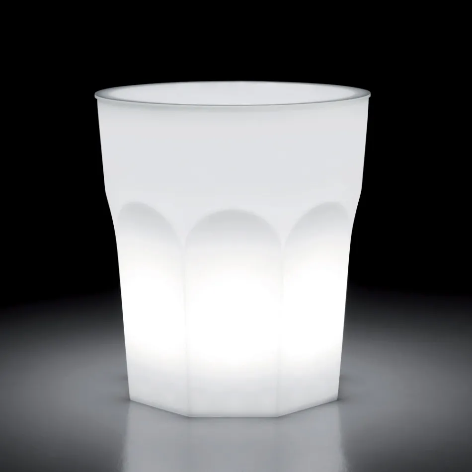 Mesa de luz Outdoor Design em Polietileno e HPL Fabricado na Itália - Pucca Viadurini