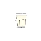 Mesa de luz Outdoor Design em Polietileno e HPL Fabricado na Itália - Pucca Viadurini