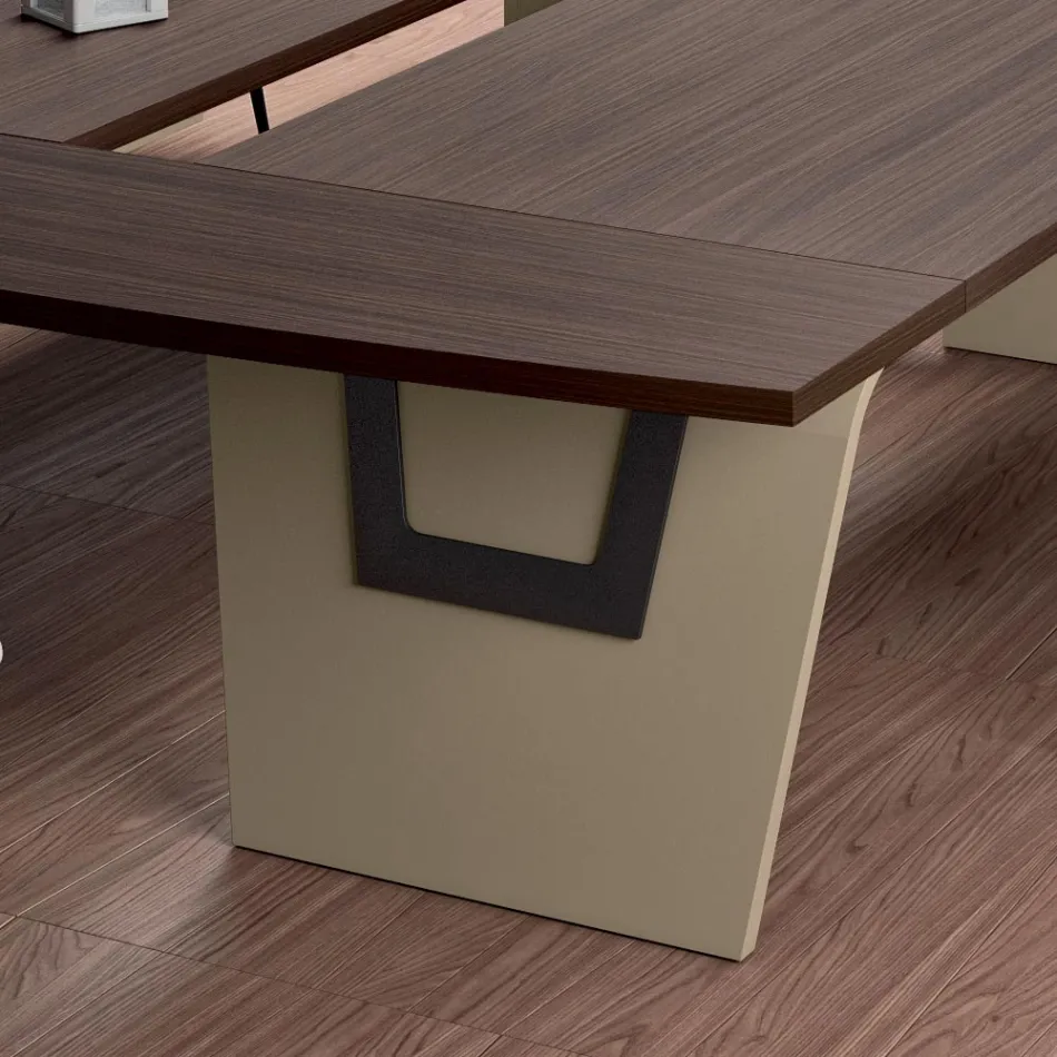 Mesa de reunião em melamina de Andrea Stramigioli - Butterfly Viadurini