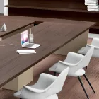 Mesa de reunião em melamina de Andrea Stramigioli - Butterfly Viadurini