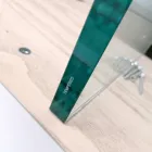 Mesa extensível moderna até 300 cm em laminado e vidro fabricado na Itália - Tear Viadurini