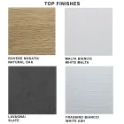 Mesa extensível moderna até 300 cm em laminado e vidro fabricado na Itália - Tear Viadurini