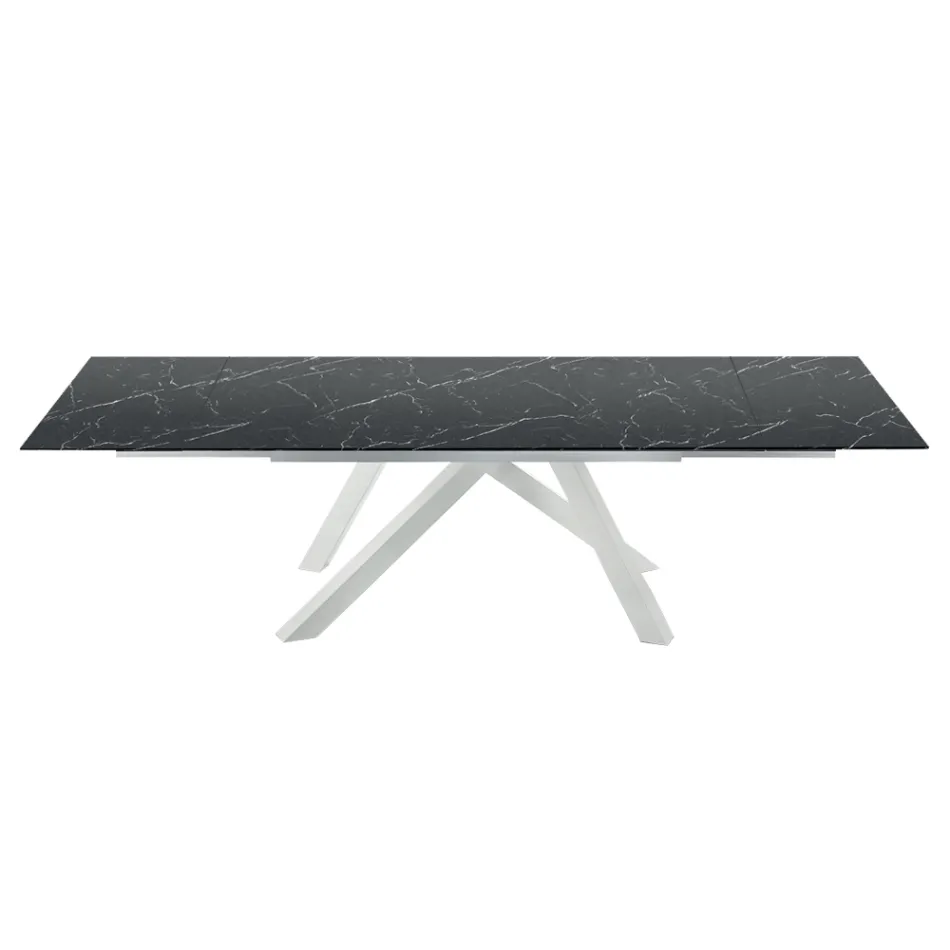 Mesa Extensível Moderna até 278 cm em Cerâmica Made in Italy - Settimmio Viadurini