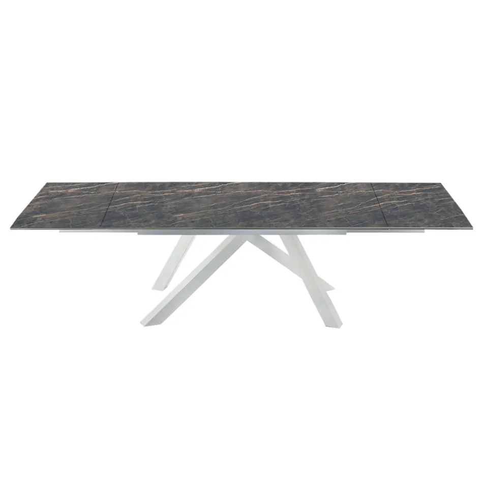 Mesa Extensível Moderna até 278 cm em Cerâmica Made in Italy - Settimmio Viadurini