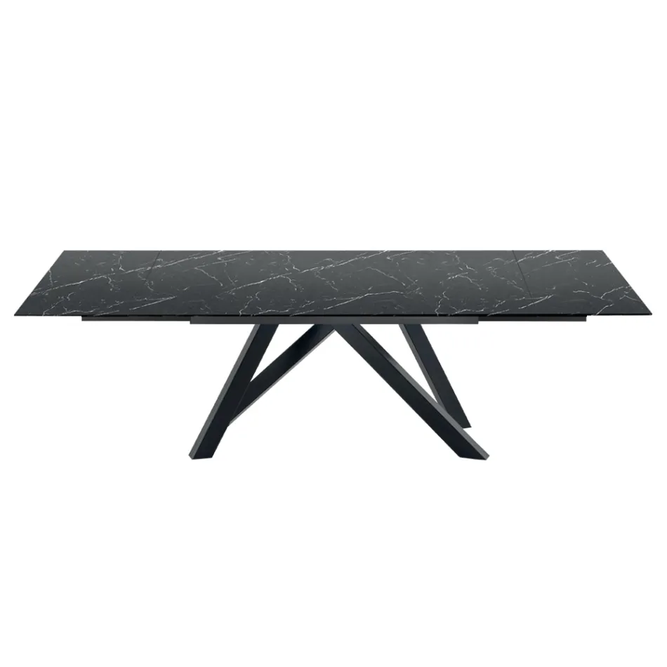 Mesa Extensível Moderna até 278 cm em Cerâmica Made in Italy - Settimmio Viadurini