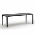 Mesa extensível moderna em faiança e faia made in Italy Duccio Viadurini