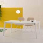 Mesa extensível moderna, fabricada na Itália para sala de jantar - Sellia Viadurini