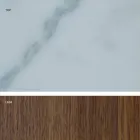 Mesa moderna com tampo de grés de mármore feito na Itália, Adrano Viadurini