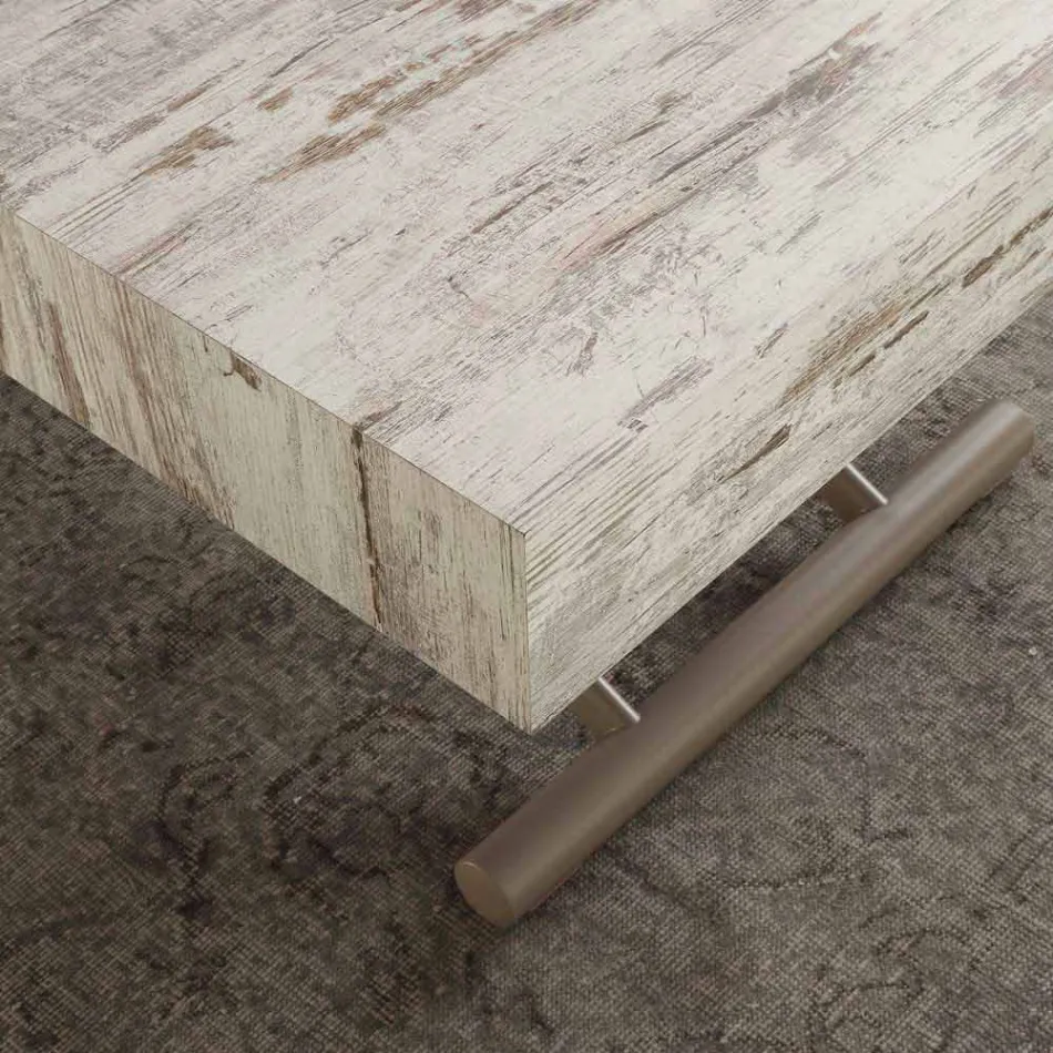 Mesa extensível ou mesa com piano em melamina Palau Viadurini