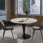 Mesa de Jantar com Tampo Redondo Extensível Até 170 cm - Moreno Viadurini