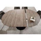 Mesa de Jantar com Tampo Redondo Extensível Até 170 cm - Moreno Viadurini