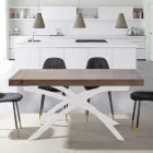 Mesa da Sala de Jantar em Madeira Melamina Extensível até 280 cm - Lukas Viadurini