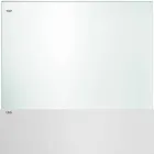 Tampo da mesa em vidro extra claro e pés de metal 3 acabamentos 4 tamanhos - speck Viadurini