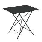 Mesa dobrável de jardim em aço galvanizado fabricado na Itália - Akila Viadurini