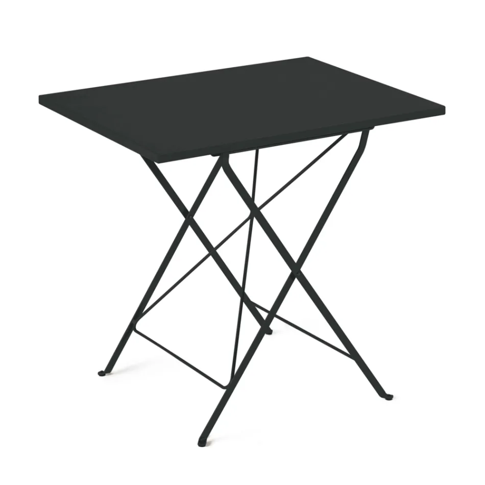 Mesa dobrável de jardim em aço galvanizado fabricado na Itália - Akila Viadurini