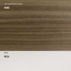 Mesa de Jantar Extensível 190 cm Metal e Madeira Made in Italy - Euclidiana Viadurini