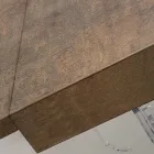 Mesa de jantar extensível até 255 cm em Plexiglass e Madeira Made in Italy - Francoise Viadurini