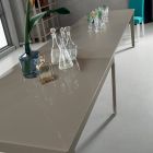 Mesa de Jantar Extensível até 380 cm em Vidro e Metal 16 Lugares - Fiorentino Viadurini