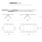 Mesa de Jantar Extensível até 300 cm em Carvalho Made in Italy - Antonino Viadurini