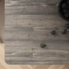 Mesa de Jantar Fixa em Metal e Hpl Estratificado Made in Italy - Bastiano Viadurini