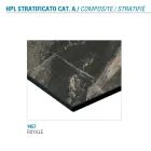 Mesa de Jantar Fixa em Metal e Hpl Estratificado Made in Italy - Bastiano Viadurini