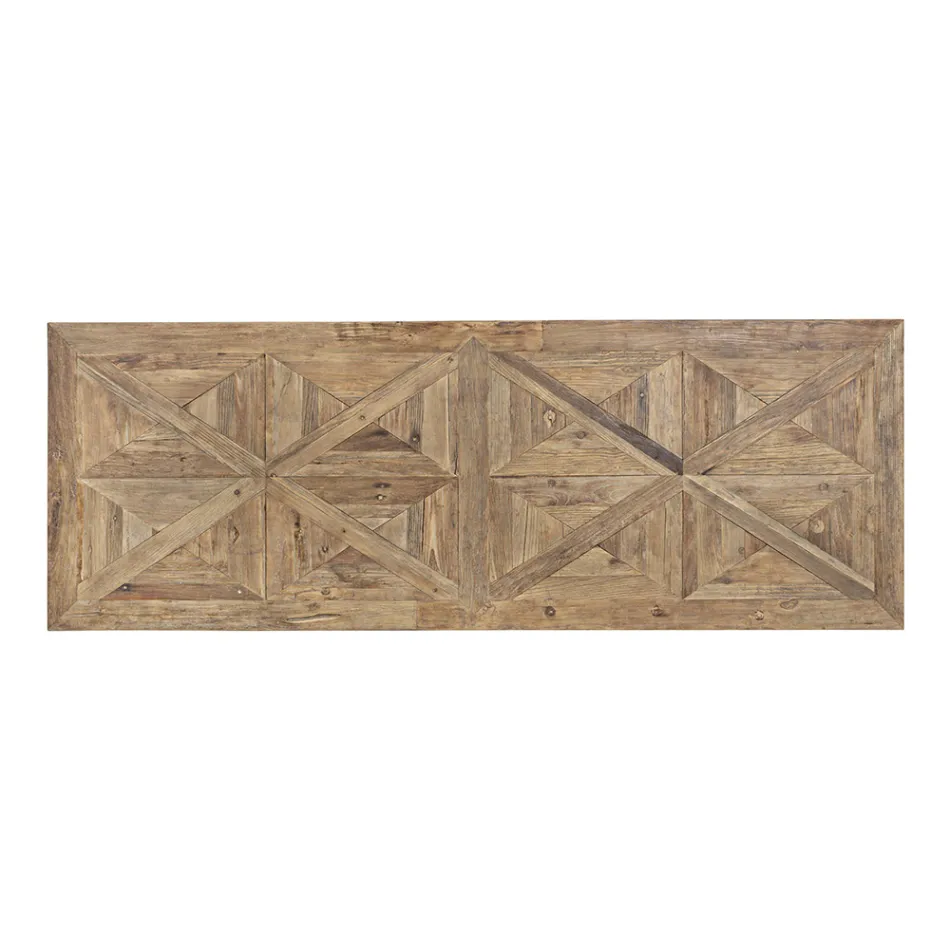 Mesa de Jantar em Madeira de Olmo Reciclado Design Clássico Homemotion - Badia Viadurini