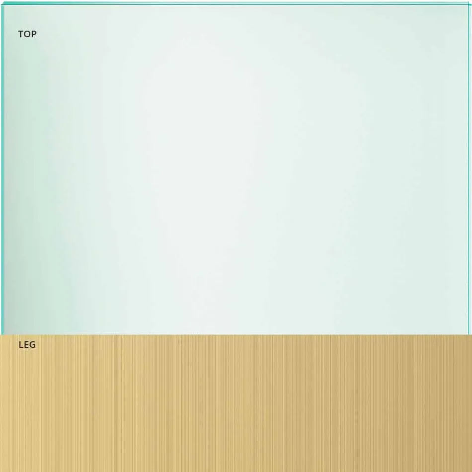 Mesa de Jantar em Vidro Transparente e Metal Várias Cores 5 Tamanhos - Aschio Viadurini