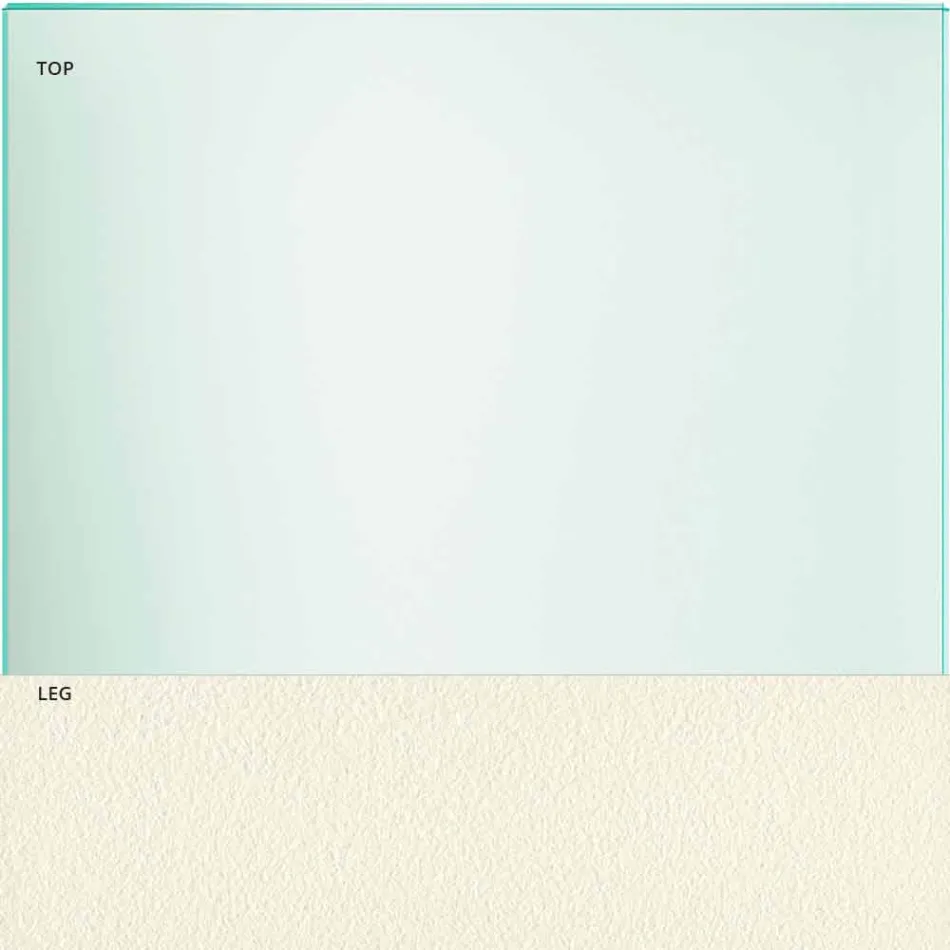 Mesa de Jantar em Vidro Transparente e Metal Várias Cores 5 Tamanhos - Aschio Viadurini