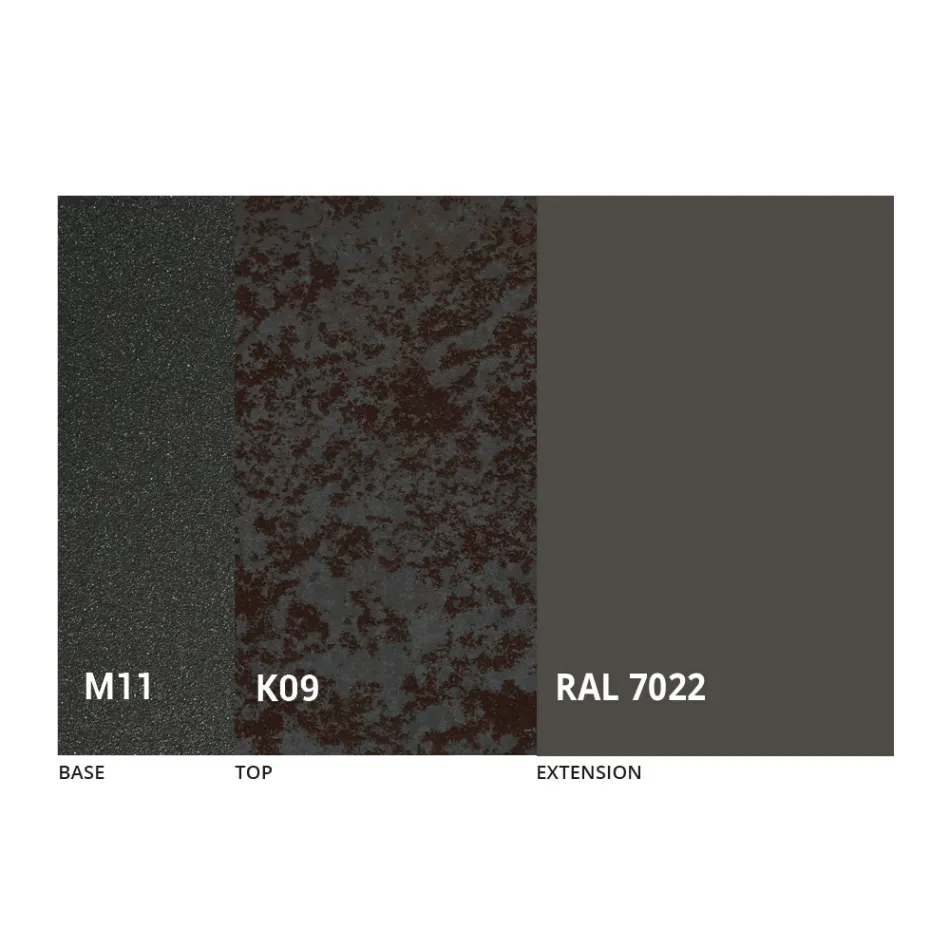 Mesa de jantar redonda com tampo extensível até 180 cm Made in Italy - Muschio Viadurini