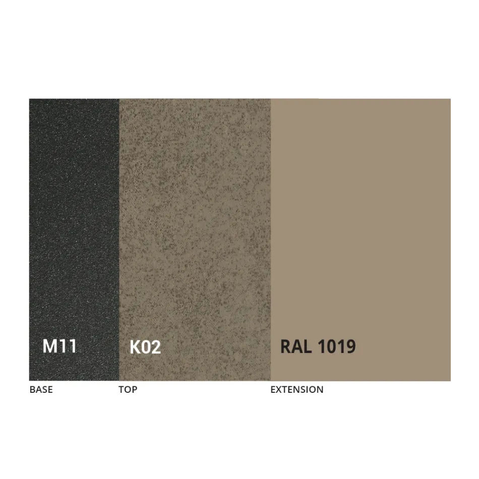 Mesa de jantar redonda com tampo extensível até 180 cm Made in Italy - Muschio Viadurini