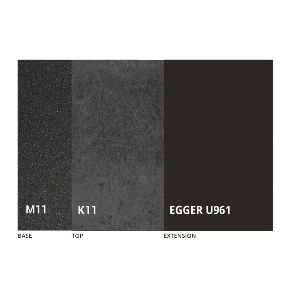 Mesa de jantar redonda extensível até 270 cm em cerâmica fabricada na Itália - Muschio Viadurini