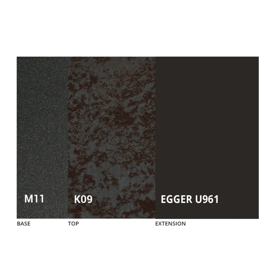 Mesa de jantar redonda extensível até 270 cm em cerâmica fabricada na Itália - Muschio Viadurini