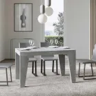 Mesa quadrada extensível até 440 cm em madeira fabricada na Itália - flor Viadurini