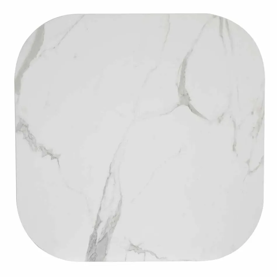 Mesa quadrada da sala de jantar, HPL Top - décimo nono século por Slide Viadurini