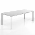 Mesa retangular estendendo-se até 220 cm branco mate Jordy Viadurini