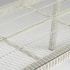 Mesa Externa Retangular em Polyrattan e Vidro - Gigi Viadurini