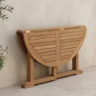 Mesa de Jardim Dobrável em Teca - Yggdrasil Viadurini