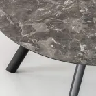 Mesa Redonda Extensível até 170 cm em HPL Estratificado - Convivio Viadurini