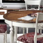 Mesa Redonda Extensível com Embutimento e 4 Cadeiras Made in Italy - Alite Viadurini