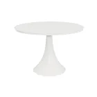 Mesa redonda ao ar livre em alumínio revestido a pó e vidro - Arcada Viadurini